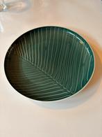 Groen bord met nerfstructuur Villeroy en Boch, Ophalen of Verzenden, Zo goed als nieuw, Bord(en), Overige stijlen
