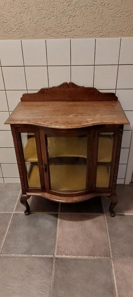 Antiek Theekastje met Glazen Deuren, Antiek en Kunst, Antiek | Meubels | Kasten, Ophalen