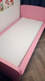 peuterbed rose 160 x 70, Ophalen, Gebruikt, 140 tot 160 cm, Matras