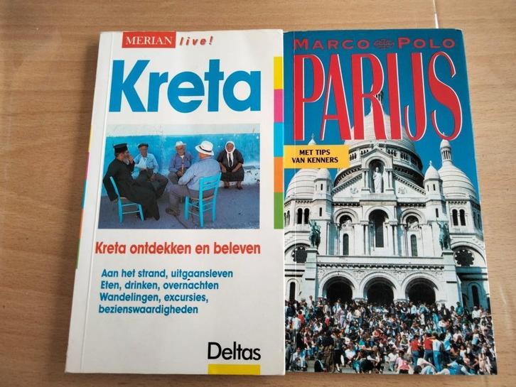 2 reisboekjes Kreta en Parijs, Boeken, Reisgidsen, Gelezen, Reisgids of -boek, Europa, Overige merken, Ophalen of Verzenden