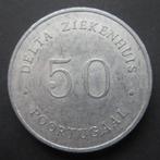 50 Cent Gestichtsgeld 1958 Portugaal Nederland (02), Postzegels en Munten, Penningen en Medailles, Verzenden, Overige materialen