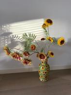Des pots vaas met nep zonnebloem, Ophalen, Overige kleuren, Aardewerk of Porselein, Nieuw
