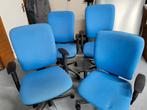 4 Bureau stoelen in goede staat, Ophalen of Verzenden, Gebruikt, Blauw