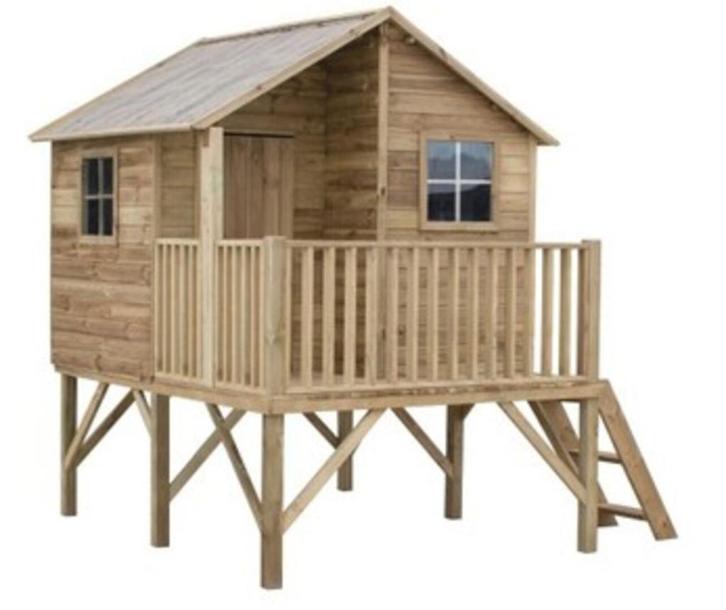 Houten speelhuisje Missy Sara, Kinderen en Baby's, Speelgoed | Buiten | Speelhuisjes, Nieuw, Hout, Ophalen of Verzenden