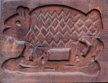 Speculaasplank/koekplank.  Oud/antiek.  23/17 cm. beschikbaar voor biedingen