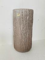 Carstens Tonnieshof grote keramiek cilinder vaas , jaren 70, Gebruikt, Duitsland, 50 tot 75 cm, Wit