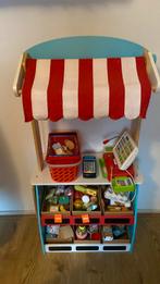 Theater/ poppenpast/ winkeltje met veel toebehoren, Kinderen en Baby's, Speelgoed | Speelkeukens, Ophalen, Gebruikt, Hout