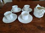 Antiek servies. 4 kopjes plus suikerpot. Uit erfenis., Ophalen