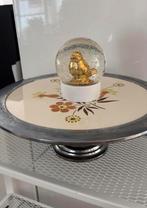 Mooie vontage taarten standaard met metalen rand., Ophalen, Zo goed als nieuw