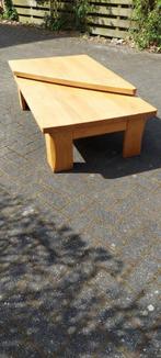 Salontafel blank eiken, Ophalen, Gebruikt, 100 tot 150 cm, Eikenhout