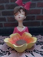 beeld "Entree Dame" of "meisje met zonnebloem" Nieuw !!!, Verzamelen, Beelden en Beeldjes, Ophalen, Nieuw, Fantasy