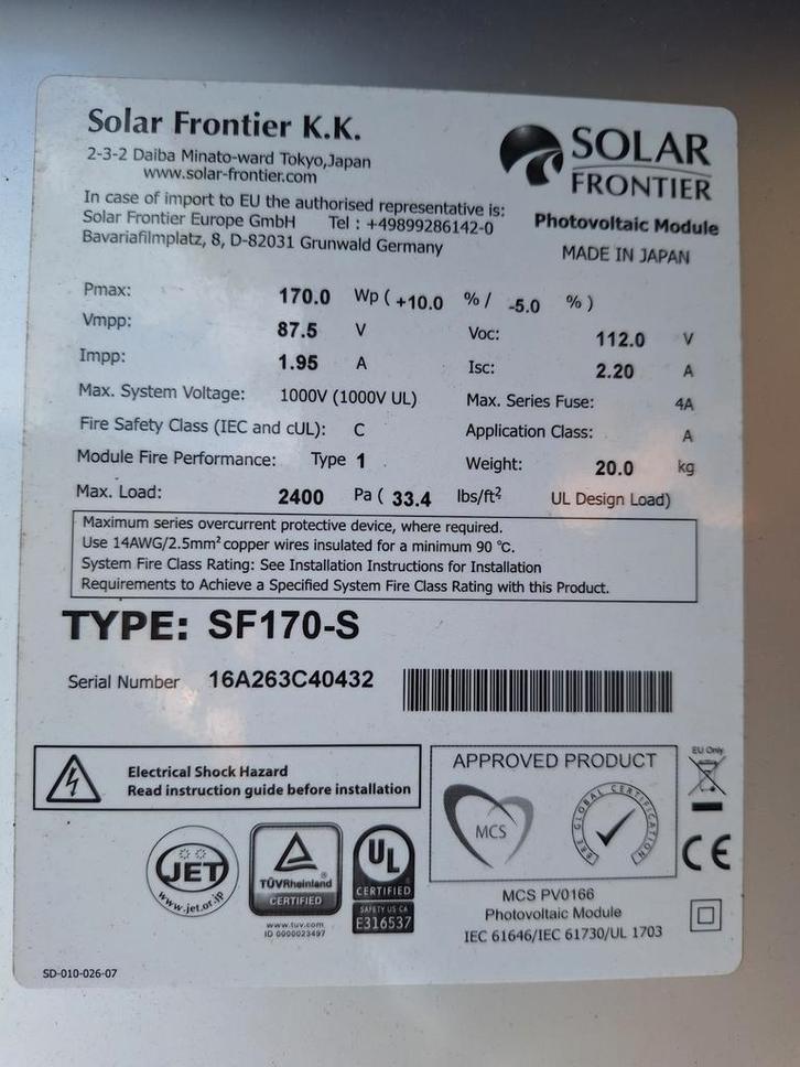 Gratis Zonnepanelen, Doe-het-zelf en Verbouw, Elektra en Kabels, Gebruikt, Overige typen, Ophalen