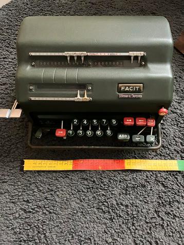 Vintage Facit Rekenmachine - Blikman & Sartorius beschikbaar voor biedingen