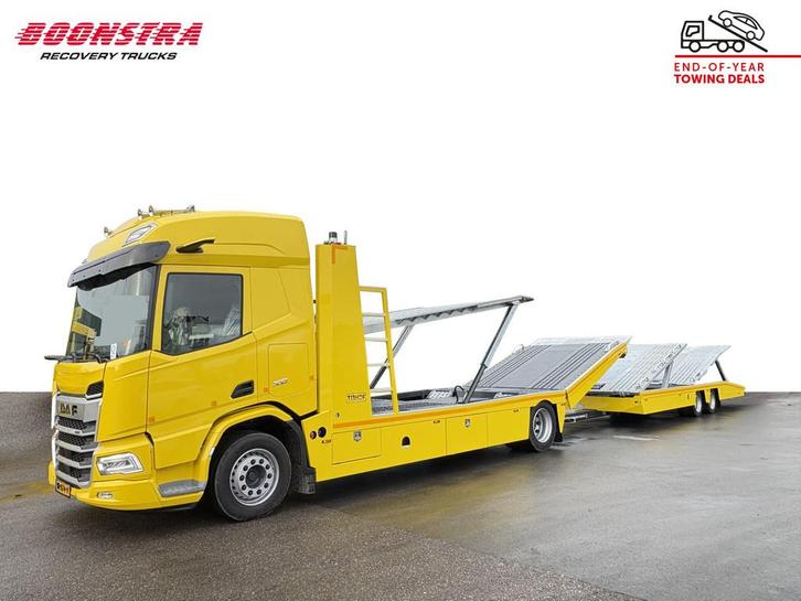 DAF XD 410 Tijhof 6-lader TA-12000 Winde Led Standairco *Nie, Auto's, Vrachtwagens, Bedrijf, Te koop, ABS, Achteruitrijcamera