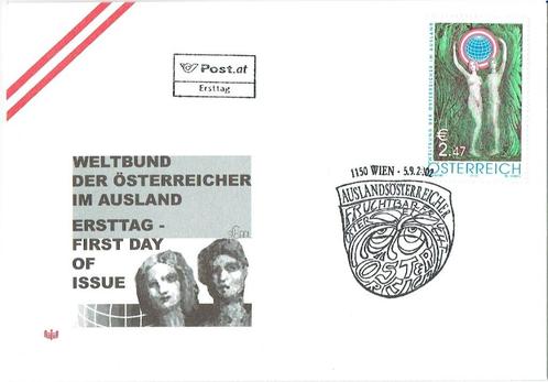 Oostenrijk 2002-09 Postverzending Buitenland Logo schilderij, Postzegels en Munten, Postzegels | Eerstedagenveloppen, Onbeschreven