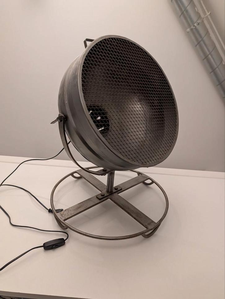 Industriële Vloerlamp, Huis en Inrichting, Lampen | Vloerlampen, Zo goed als nieuw, Minder dan 100 cm, Metaal, Ophalen