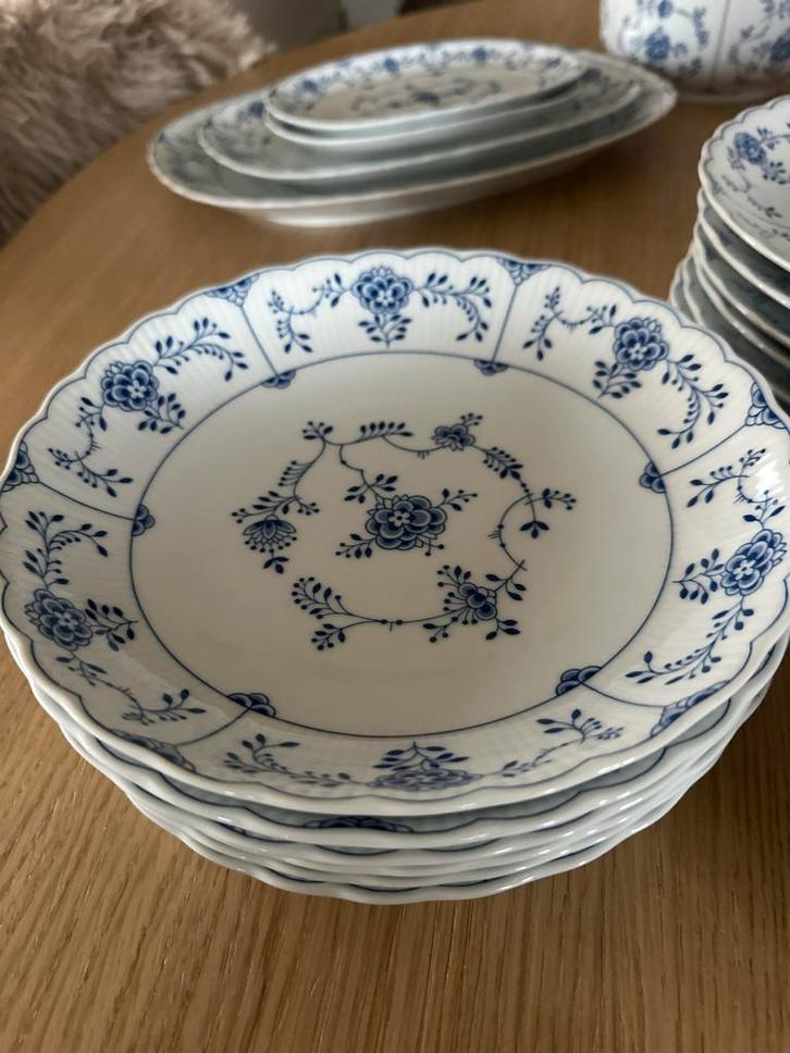 Tirschenreuth Germany Diepe Borden Blauw/Wit (6), Antiek en Kunst, Antiek | Servies los, Ophalen of Verzenden