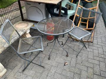 IJzeren Bistro Setje - Tuinset beschikbaar voor biedingen
