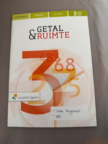 Getal & Ruimte Rekenen 3 HAVO/VWO Leerwerkboek beschikbaar voor biedingen