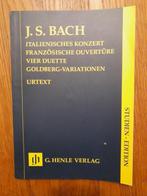 Bach - Italienisches Konzert, 4 Duette, Goldberg-Variationen, Ophalen of Verzenden, Zo goed als nieuw, Piano, Artiest of Componist