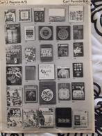 A4 blad met voorbeelden van boeken Carl J. Permin, Ophalen of Verzenden, Gebruikt, Handborduren, Overige typen