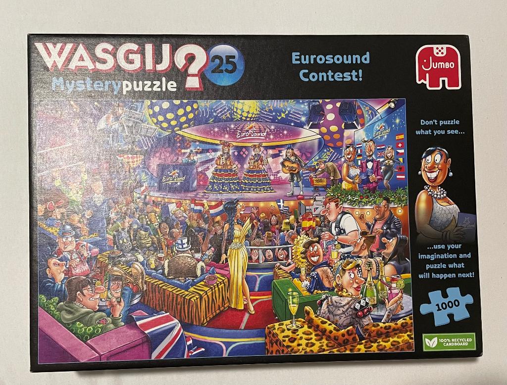 Wasgij? Mystery 25: Eurosound Contest! (1000 stukjes), Ophalen, 500 t/m 1500 stukjes, Zo goed als nieuw, Legpuzzel