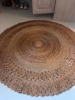 Handgemaakt Jute Kleed, Huis en Inrichting, Stoffering | Tapijten en Kleden, Ophalen, 100 tot 150 cm, Beige, Rond