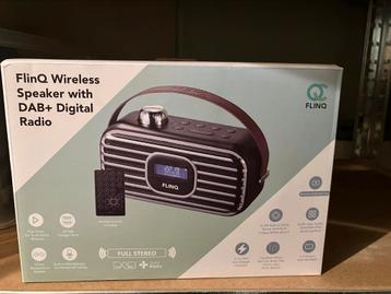 Flinq wireless speaker with Dab digitale radio beschikbaar voor biedingen