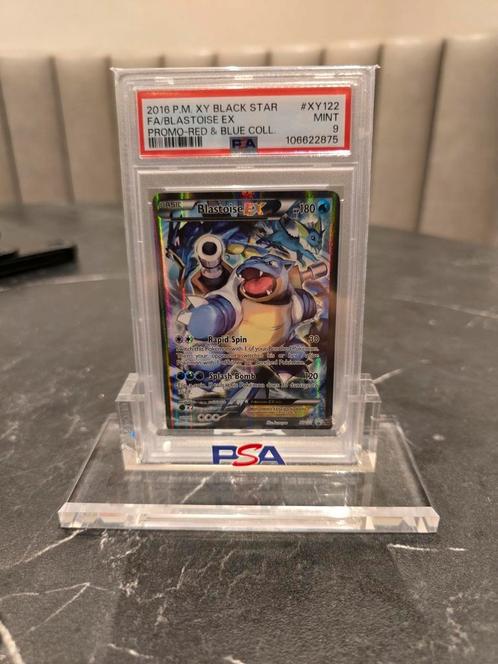 2016 FA/Blastoise EX #XY122 PSA 9, Hobby en Vrije tijd, Verzamelkaartspellen | Pokémon, Zo goed als nieuw, Losse kaart, Ophalen of Verzenden