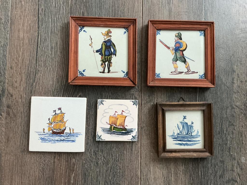 Vintage Tichelaar Makkum tegels, Antiek en Kunst, Antiek | Wandborden en Tegels, Ophalen