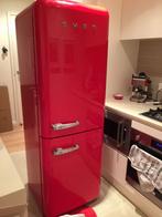 Zgan smeg koelkast, Witgoed en Apparatuur, Koelkasten en IJskasten, 200 liter of meer, Zo goed als nieuw, Met vriesvak, 160 cm of meer