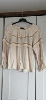 Beige off shoulder blouse one size, Ophalen of Verzenden, Nieuw, Beige, Lange mouw