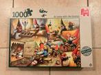 Puzzel 1000 Rien Poortvliet “At home with the Gnomes”, Ophalen of Verzenden, 500 t/m 1500 stukjes, Zo goed als nieuw, Legpuzzel