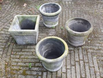buiten bloem potten rond 32cm, vierkant beton antraciet beschikbaar voor biedingen