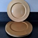 6 Kunststof onderborden mat goud met glitter, Huis en Inrichting, Keuken | Servies, Overige materialen, Ophalen of Verzenden, Overige stijlen