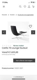 2 Arper designer stoelen Catifa 70, Huis en Inrichting, Stoelen, Twee, Design, Leer, Ophalen of Verzenden