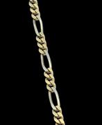 14 karaats gouden Figaro Ketting - Lengte 41 cm - breed 2 mm, Sieraden, Tassen en Uiterlijk, Kettingen, Verzenden, ., Zo goed als nieuw