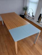 Leolux eettafel uitschuifbaar 4 tot 6 persoons, Huis en Inrichting, Tafels | Eettafels, Ophalen, Strak, Gebruikt, 100 tot 150 cm