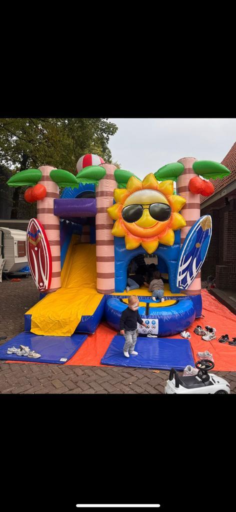 Springkussen beach party, Hobby en Vrije tijd, Feestartikelen | Verhuur, Zo goed als nieuw, Overige, Ophalen