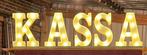Kassa letters wit met led lampjes, Ophalen of Verzenden, Nieuw, Carnaval, Accessoires
