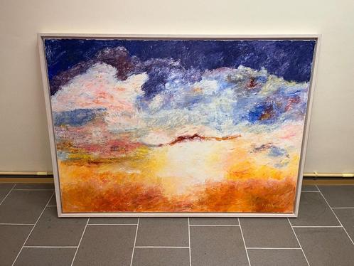 Olieverf schilderij, Lieferink, 2016, Huis en Inrichting, Woonaccessoires | Schilderijen, Tekeningen en Foto's, Zo goed als nieuw