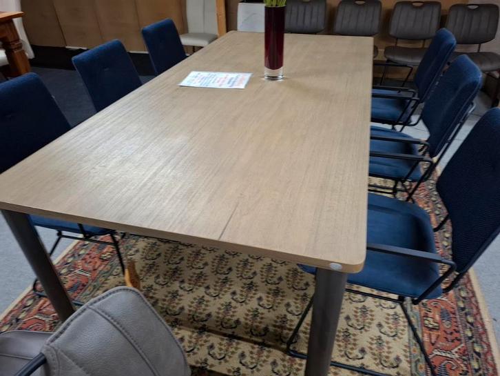 Nieuwe Tafel 210 x 100 cm. acacia tramwood,Shirley van H&H, Huis en Inrichting, Tafels | Eettafels, Nieuw, 50 tot 100 cm, 200 cm of meer