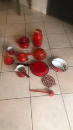 Rood emaille, Antiek en Kunst, Ophalen of Verzenden