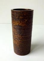 Keramiek rechte vaas roodbruin gemêleerd Mobach 2832-k, Ophalen of Verzenden