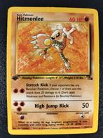 Fossil 1st edition Hitmonlee, Ophalen of Verzenden, Gebruikt, Losse kaart