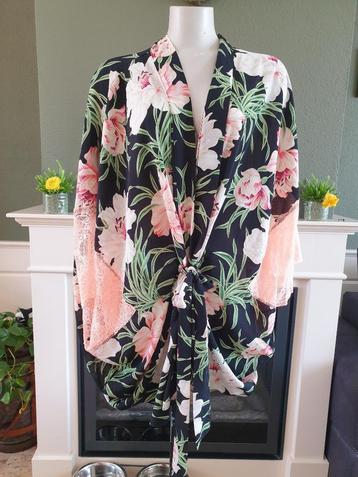 Guess prachtig kimono blouse vest S 36 bloemen | Gratis verz beschikbaar voor biedingen
