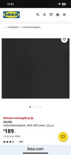 kookplaat Vilsta Ikea inductie niet gebruikt zie fotos, Ophalen, Nieuw, 4 kookzones, Inbouw