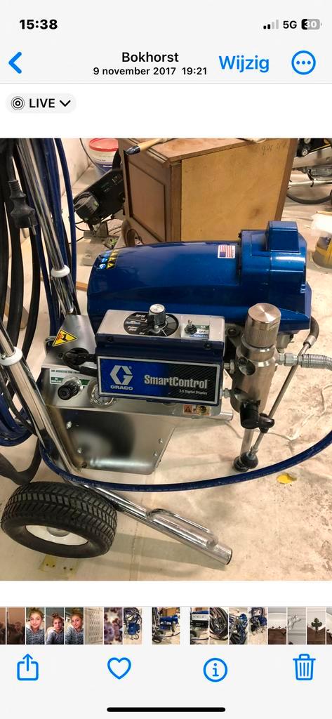 Graco Finishpro 595, Doe-het-zelf en Verbouw, Schildersmaterialen, Zo goed als nieuw, Verfspuit of Verfpomp, Ophalen of Verzenden