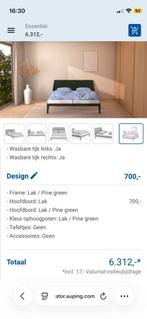 Auping essential 180x220 hoog pine green, Twee personen, 1 overnachting