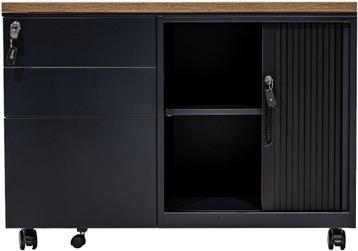 Verrijdbaar ladeblok met schuifdeurkast / roldeurkast nieuw beschikbaar voor biedingen